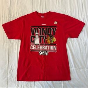 Men’s NHL Chicago Blackhawks 2015 Stanley Cup Champions T-Shirt